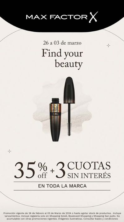 Ofertas de Perfumería y Maquillaje en La Rioja | Ofertas Cortassa hasta 35% off de Cortassa | 28/2/2024 - 3/3/2024