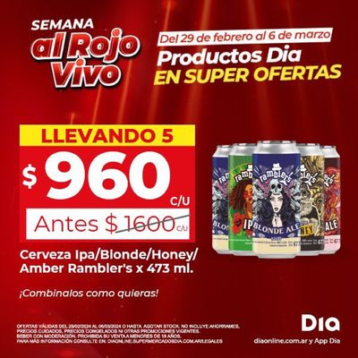 Catálogo Supermercados DIA en San Martín | Semana al Rojo Vivo con DIA | 1/3/2024 - 6/3/2024