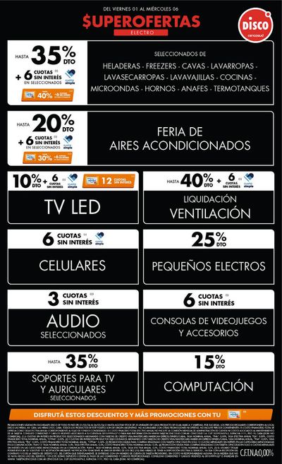 Catálogo Disco en Lomas de Zamora | Superofertas Disco en electro | 1/3/2024 - 6/3/2024