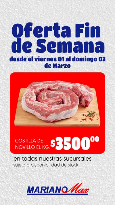 Catálogo Supermercados Mariano Max en La Cumbre | Ofertas Fin de Semana | 1/3/2024 - 3/3/2024
