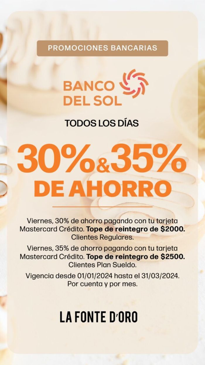 Catálogo La Fonte D'oro en Buenos Aires | 30% & 35% de ahorro | 7/3/2024 - 31/3/2024