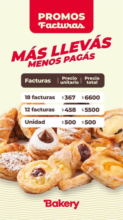 Ofertas de Restaurantes en Gregorio de Laferrere | Promos Facturas BS Bakery de Buenos Aires Bakery | 7/3/2024 - 28/3/2024
