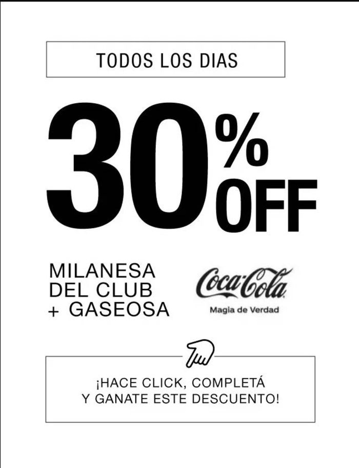 Catálogo El Club de la Milanesa en Córdoba | Promociones 30% off | 7/3/2024 - 31/3/2024