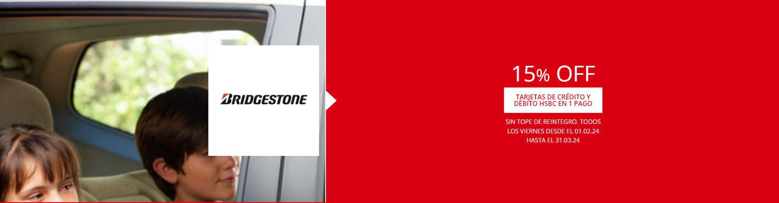 Catálogo Bridgestone en Perico | 15% OFF HSBC | 8/3/2024 - 31/3/2024