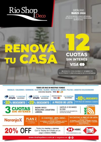 Catálogo Rio Shop Deco en Mendoza | Renová tu Casa - Catálogo Marzo 2024 | 11/3/2024 - 31/3/2024