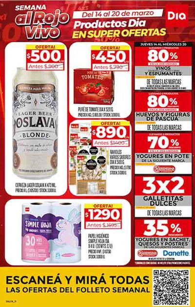 Catálogo Supermercados DIA | Ofertas Supermercados DIA Salta & Jujuy | 15/3/2024 - 20/3/2024