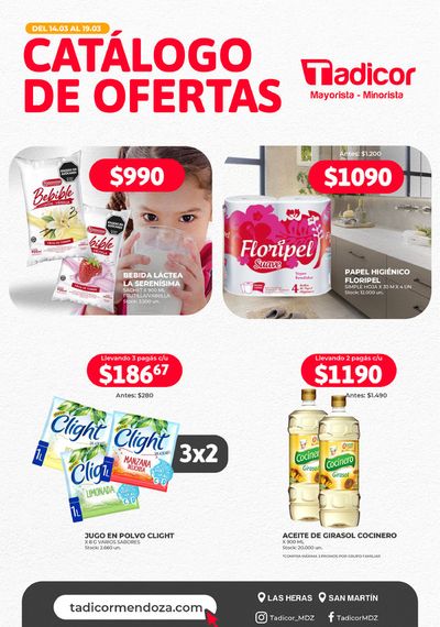Catálogo Supermercados Tadicor en Guaymallén | Catálogo de Ofertas Supermercados Tadicor | 15/3/2024 - 19/3/2024