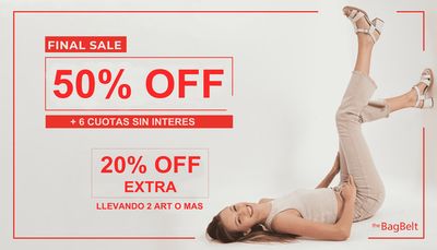 Ofertas de Ropa, Zapatos y Accesorios en Rosario | Final Sale 50% off & 20% off extra llevando 2 art. de The Bag Belt | 15/3/2024 - 22/3/2024