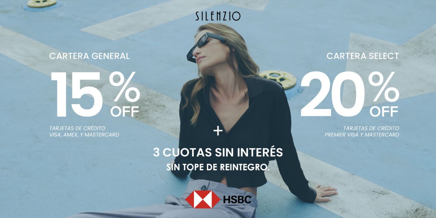 Catálogo Silenzio en Mendoza | 15% off - 20% off Silenzio con HSBC | 15/3/2024 - 29/3/2024