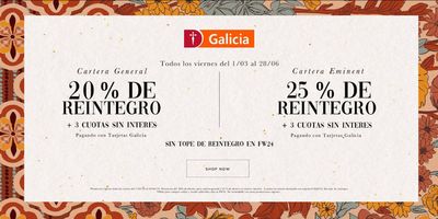 Ofertas de Ropa, Zapatos y Accesorios en San Pedro de Jujuy | 20% - 25% de reintegro con Tarjetas Galicia de Wanama | 15/3/2024 - 28/6/2024