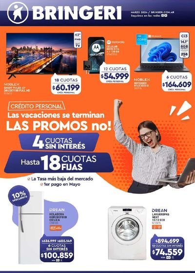 Ofertas de Electrónica y Electrodomésticos en Capitán Sarmiento | Catálogo Bringeri de Bringeri | 20/3/2024 - 31/3/2024