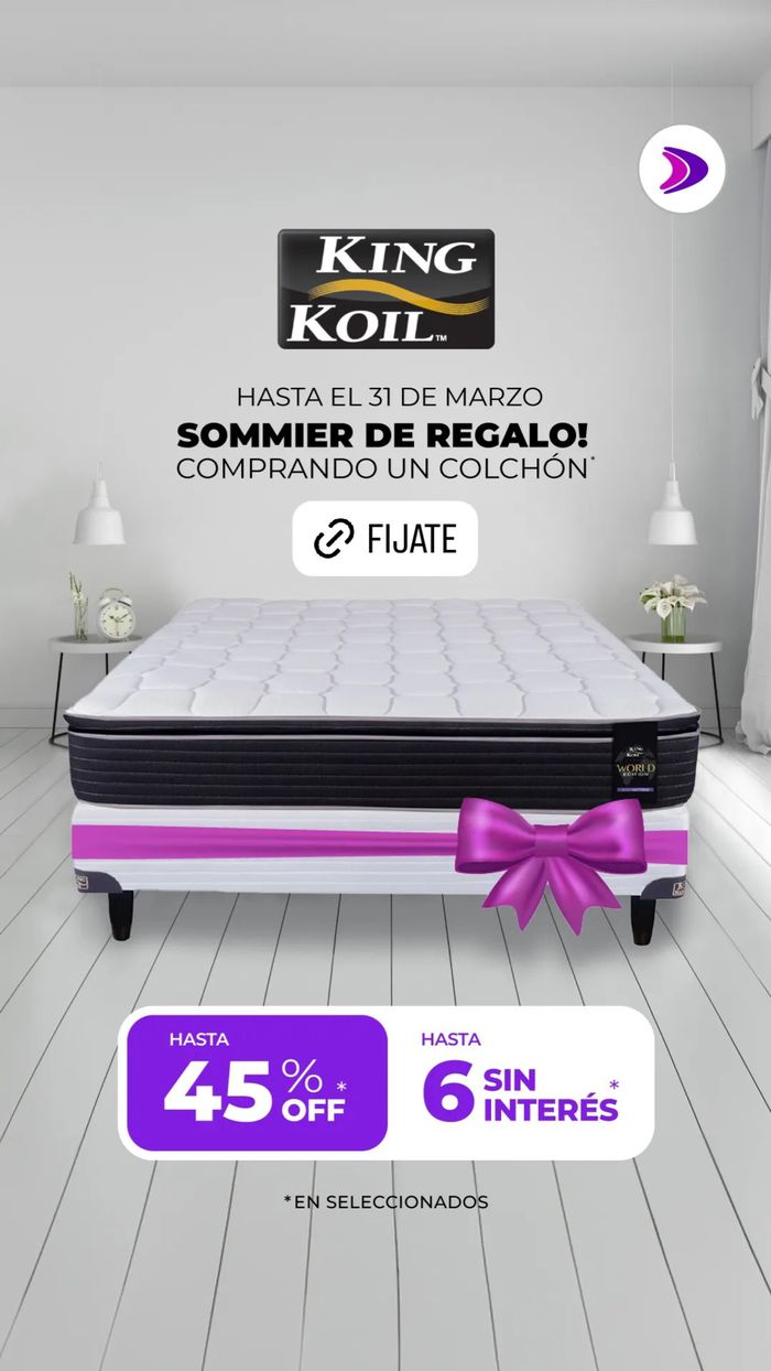 Catálogo Frávega en Buenos Aires | Sommier de regalo! Hasta 45% off King Koil | 20/3/2024 - 31/3/2024