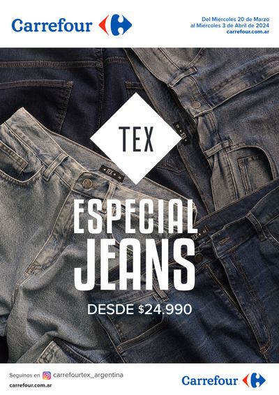 Catálogo Carrefour en Lomas de Zamora | Catálogo Tex Jeans | 21/3/2024 - 3/4/2024