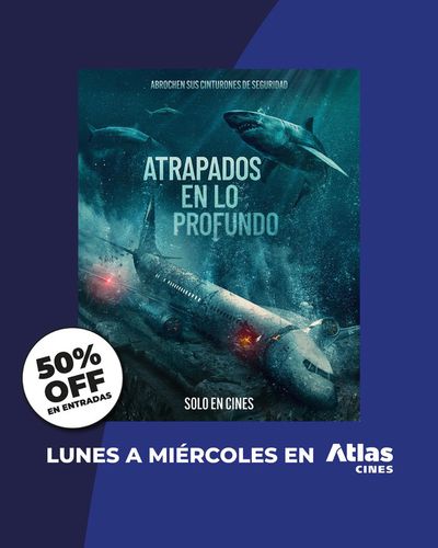 Ofertas de Libros y Ocio en Martínez | 50% OFF en entradas Lunes a Miércoles de Atlas Cines | 21/3/2024 - 29/4/2024