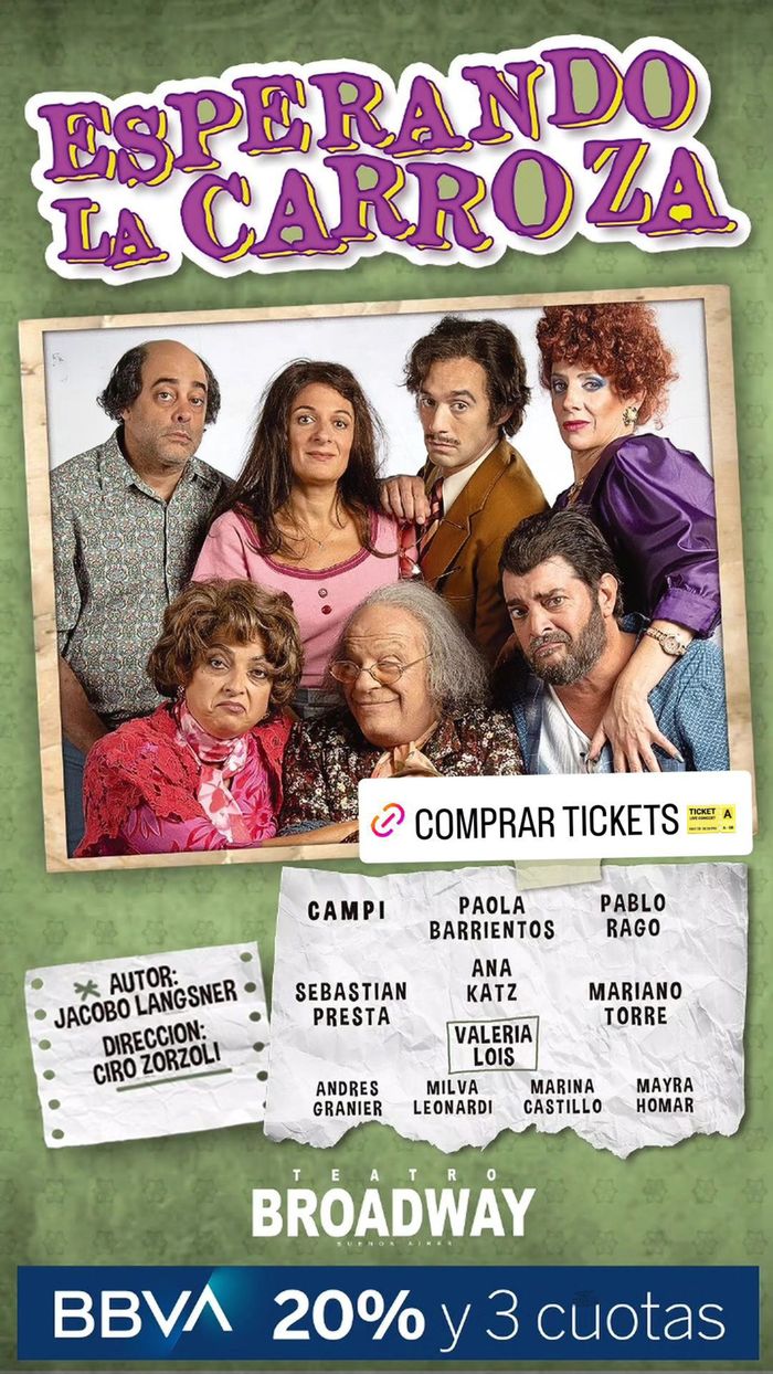 Catálogo Ticketek en Avellaneda (Buenos Aires) | BBVΛ 20% y 3 cuotas | 21/3/2024 - 31/3/2024