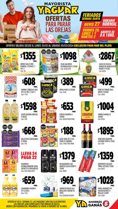 Catálogo Supermercados Yaguar en Comandante Otamendi | Ofertas Supermercados Yaguar Mar del Plata | 25/3/2024 - 30/3/2024