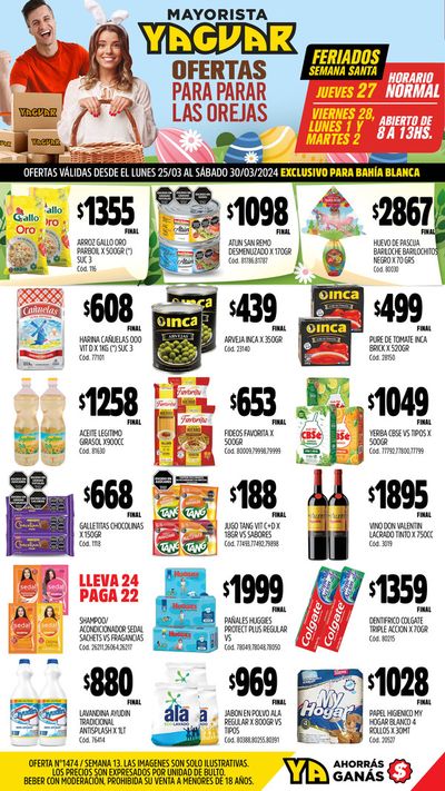 Catálogo Supermercados Yaguar | Ofertas Supermercados Yaguar BB | 25/3/2024 - 30/3/2024