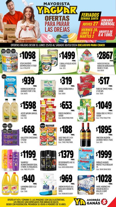 Catálogo Supermercados Yaguar | Ofertas Supermercados Yaguar Chaco | 25/3/2024 - 30/3/2024