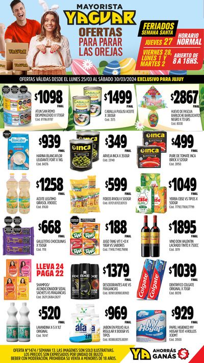 Catálogo Supermercados Yaguar en San Pedrito | Ofertas Supermercados Yaguar Jujuy | 25/3/2024 - 30/3/2024