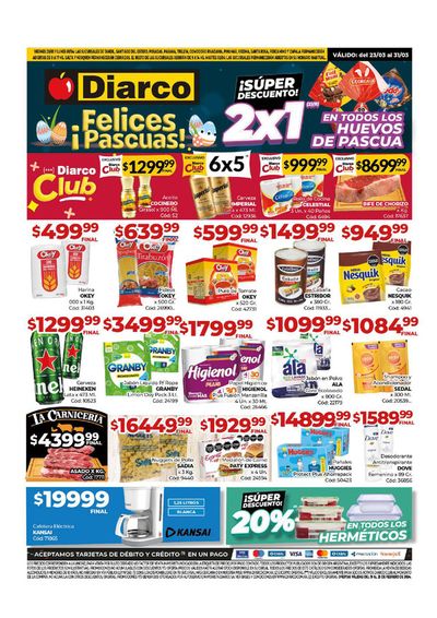 Ofertas de Hiper-Supermercados en Lomas de Zamora | Diarco Ofertas Interior de Diarco | 26/3/2024 - 31/3/2024