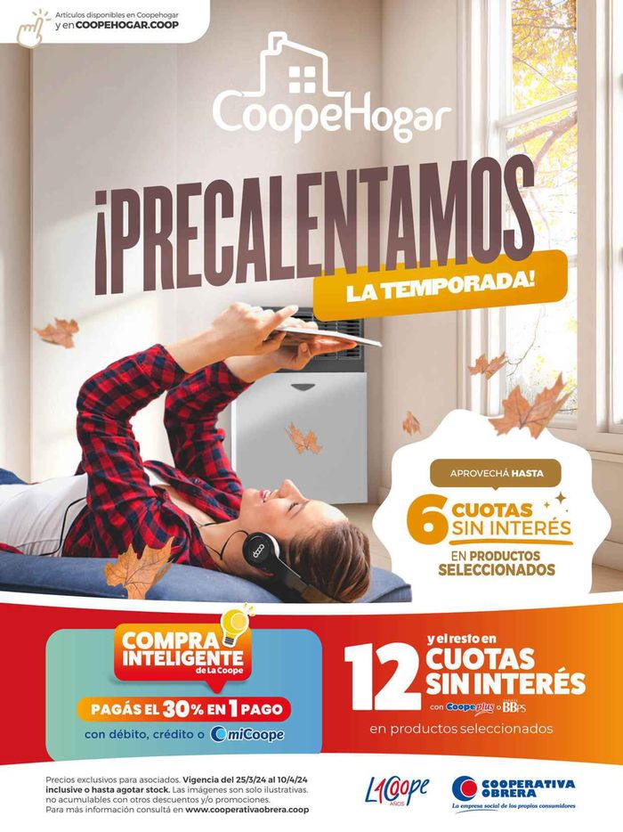 Catálogo Cooperativa Obrera en Tres Arroyos | Coopehogar Cooperativa Obrera | 26/3/2024 - 10/4/2024