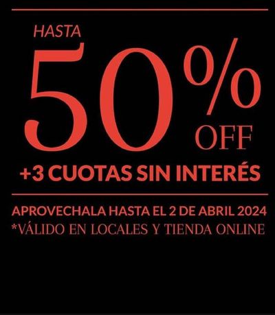 Ofertas de Ropa, Zapatos y Accesorios en Guernica | Hasta 50% off de Adriana Costantini | 26/3/2024 - 2/4/2024