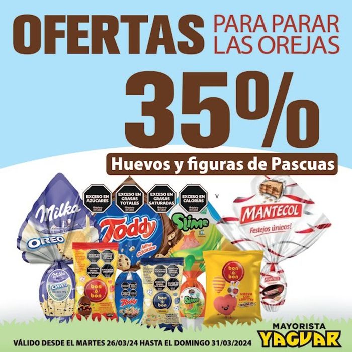 Catálogo Supermercados Yaguar en Bahía Blanca | Ofertas Yaguar de Pascuas | 27/3/2024 - 31/3/2024