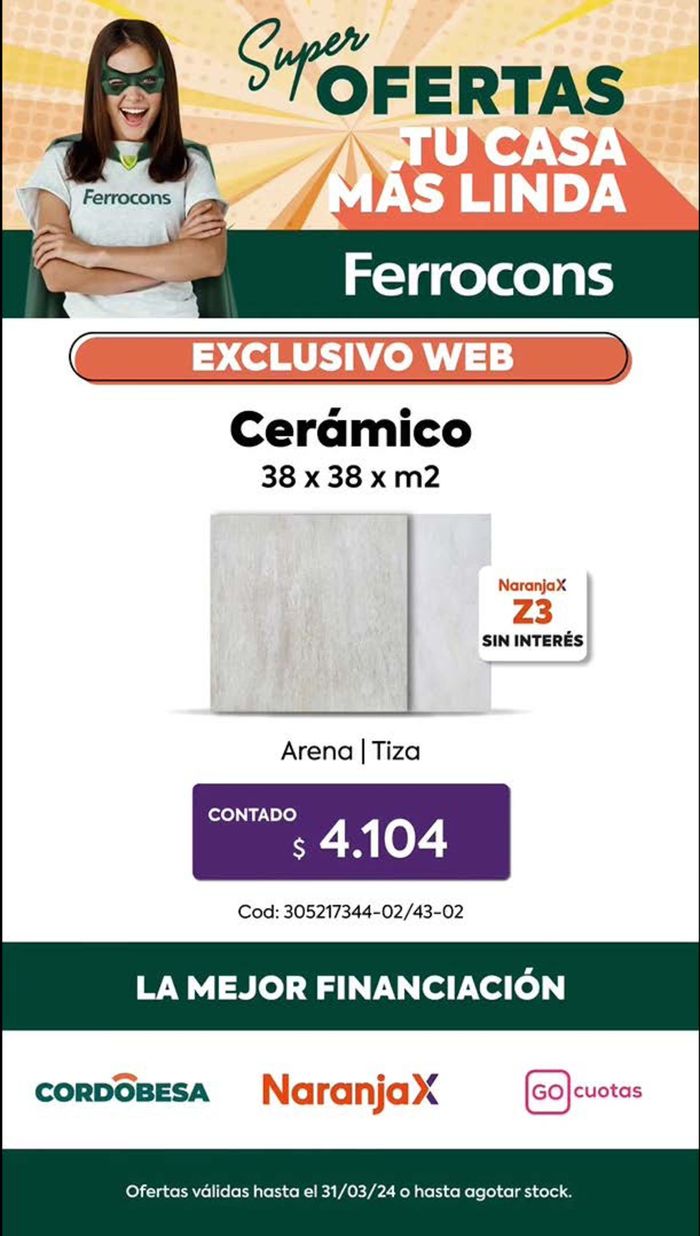 Catálogo Ferrocons en Córdoba | Super Ofertas Ferrocons | 27/3/2024 - 31/3/2024