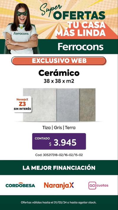 Ofertas de Ferreterías y Jardín en Bernal | Super Ofertas Ferrocons de Ferrocons | 27/3/2024 - 31/3/2024