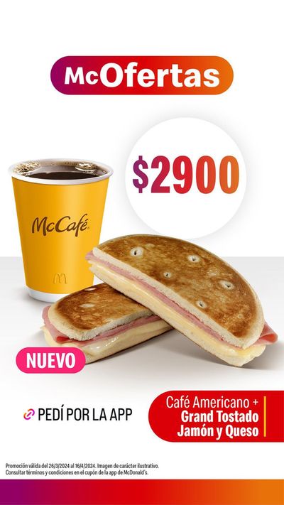 Ofertas de Restaurantes | Nuevo McOfertas de McDonald's | 27/3/2024 - 16/4/2024