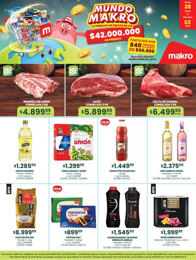 Ofertas de Hiper-Supermercados en Buenos Aires | Ofertas Makro!  de Makro | 28/3/2024 - 3/4/2024