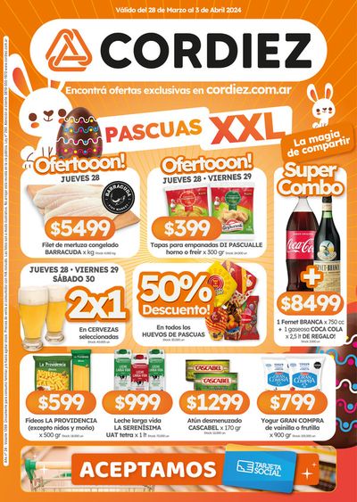 Ofertas de Hiper-Supermercados en Deán Funes | Ofertas Cordiez de Cordiez | 28/3/2024 - 3/4/2024