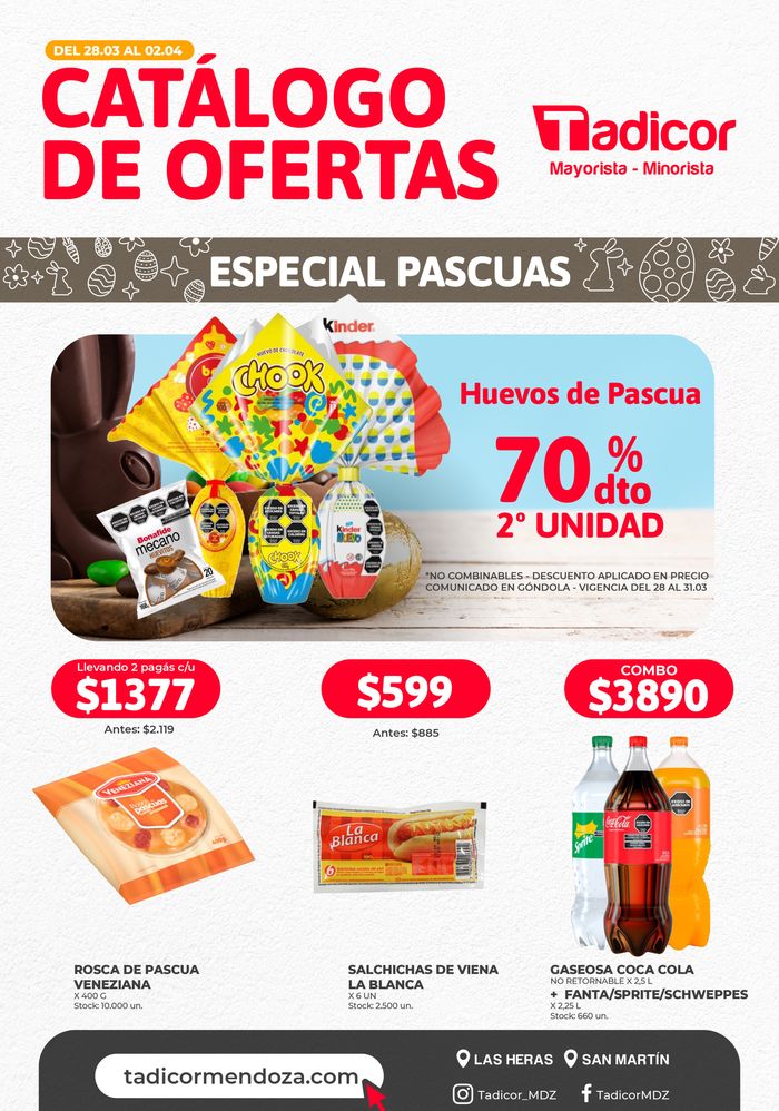Catálogo Supermercados Tadicor en Mendoza | Ofertas Supermercados Tadicor | 28/3/2024 - 2/4/2024