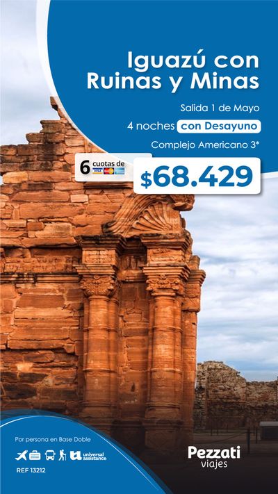 Ofertas de Viajes en Berazategui | Promociónes Pezzati Viajes de Pezzati Viajes | 28/3/2024 - 1/5/2024