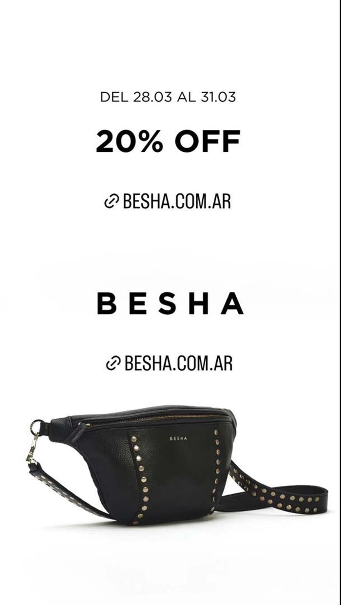 Catálogo Besha | 20% OFF Finde XXL | 29/3/2024 - 31/3/2024