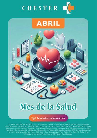Ofertas de Farmacias y Ópticas en Mendoza | Revista Abril Farmacias Chester de Farmacias Chester | 2/4/2024 - 30/4/2024