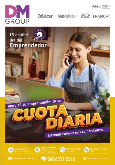Ofertas de Electrónica y Electrodomésticos en Tres Arroyos | Catálogo Abril 2024 – DM Group - Cuotas del Sur de Cuotas del Sur | 3/4/2024 - 30/4/2024