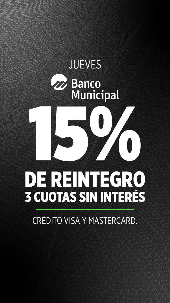 Catálogo Digital Sport | 15% de reintegro con Banco Municipal | 4/4/2024 - 25/4/2024