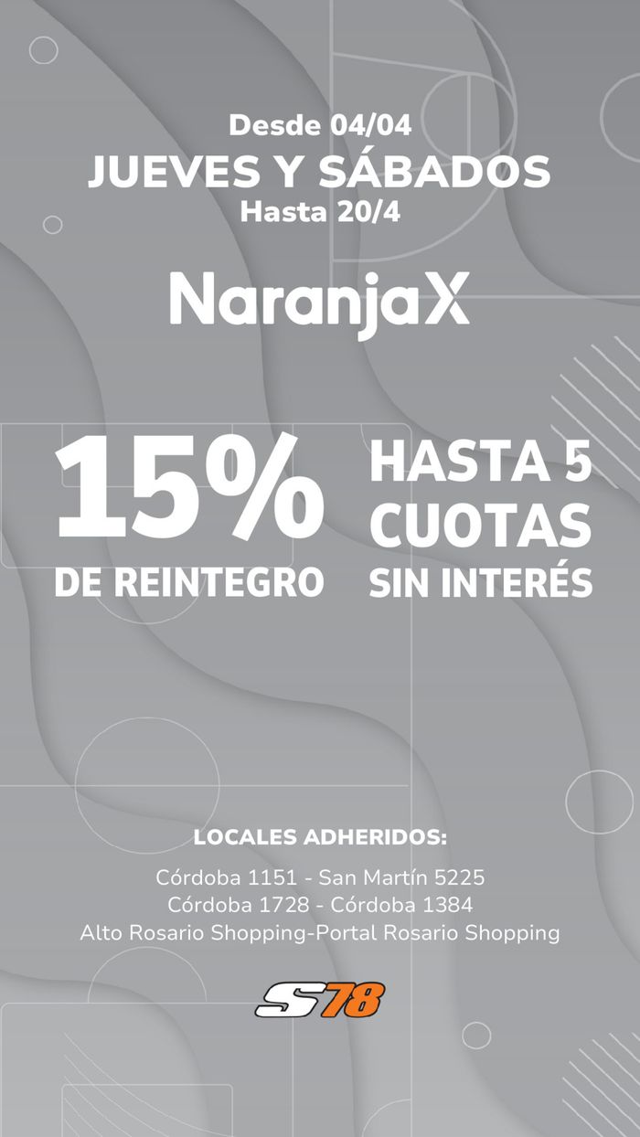 Catálogo Sport 78 en Rosario | 15% de reintegro Jueves y Sábados | 4/4/2024 - 20/4/2024