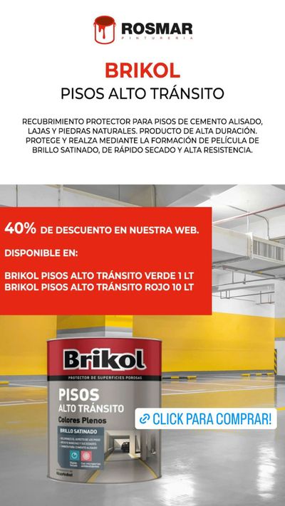 Ofertas de Ferreterías y Jardín en Luis Guillón | 40% de descuento en nuestra web de Pinturerías Rosmar | 4/4/2024 - 16/4/2024