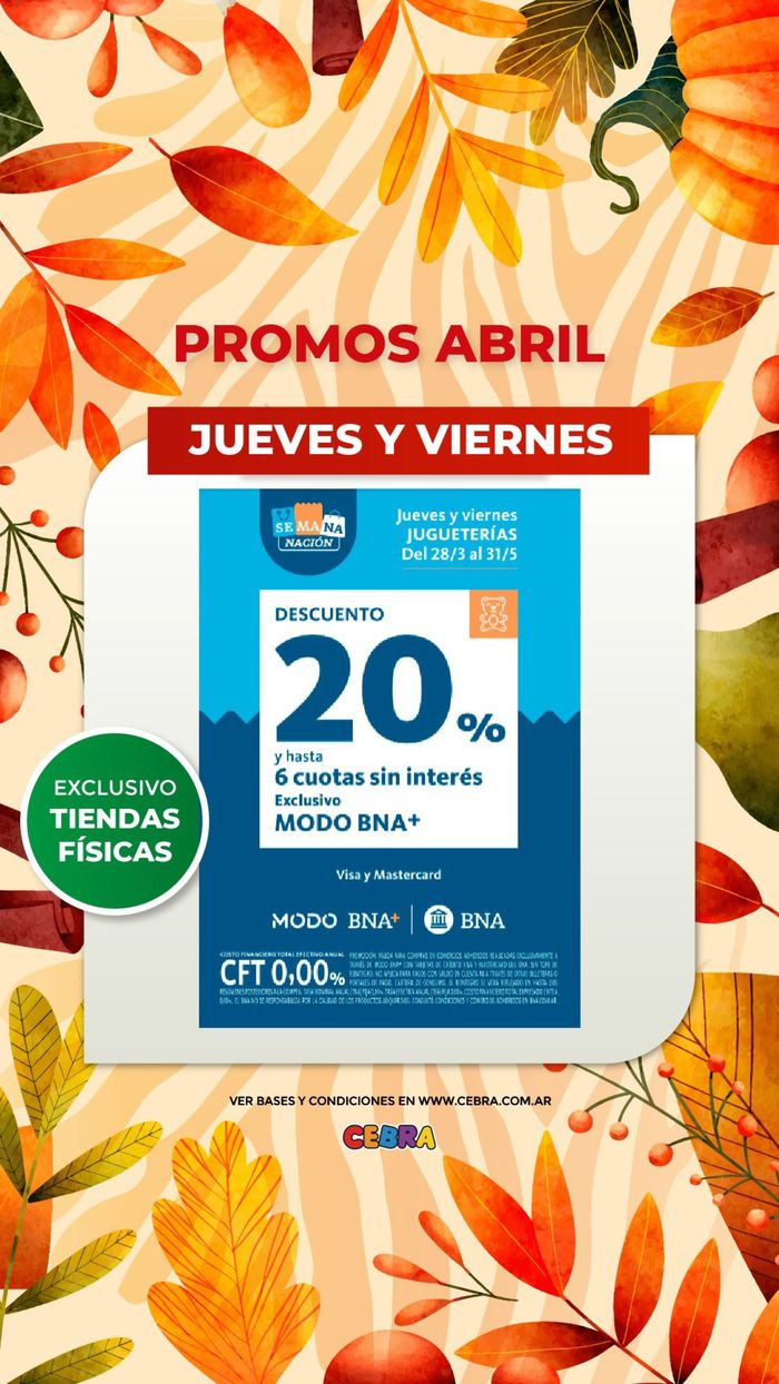 Catálogo Juguetería Cebra en Quilmes | Promos Abril 20% de descuento | 4/4/2024 - 31/5/2024