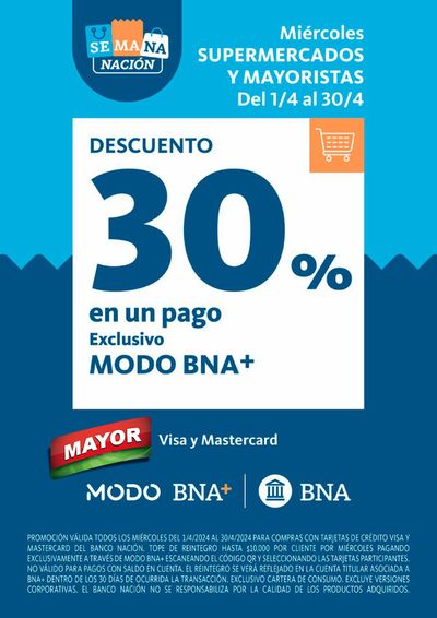 Catálogo Supermercados Mayor en La Rioja | 30% descuento Miércoles Super Mayor | 5/4/2024 - 24/4/2024