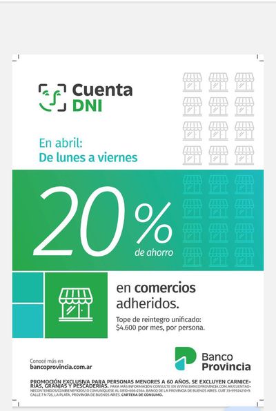 Ofertas de Hiper-Supermercados en Tortuguitas | 20% de ahorro con Banco Provincia de Hiper May | 5/4/2024 - 30/4/2024