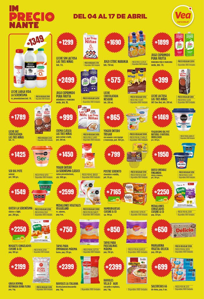 Catálogo Supermercados Vea en Luis Guillón | Catálogo BS AS Supermercados Vea  | 5/4/2024 - 17/4/2024
