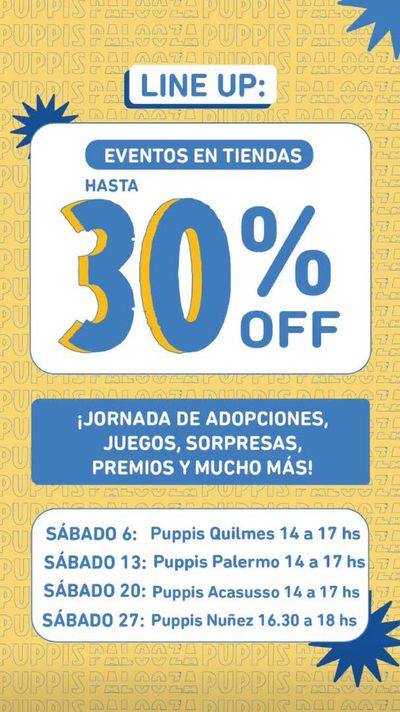 Ofertas de Hiper-Supermercados en Martínez | Eventos en Tiendas Hasta 30% off de Puppis | 5/4/2024 - 27/4/2024