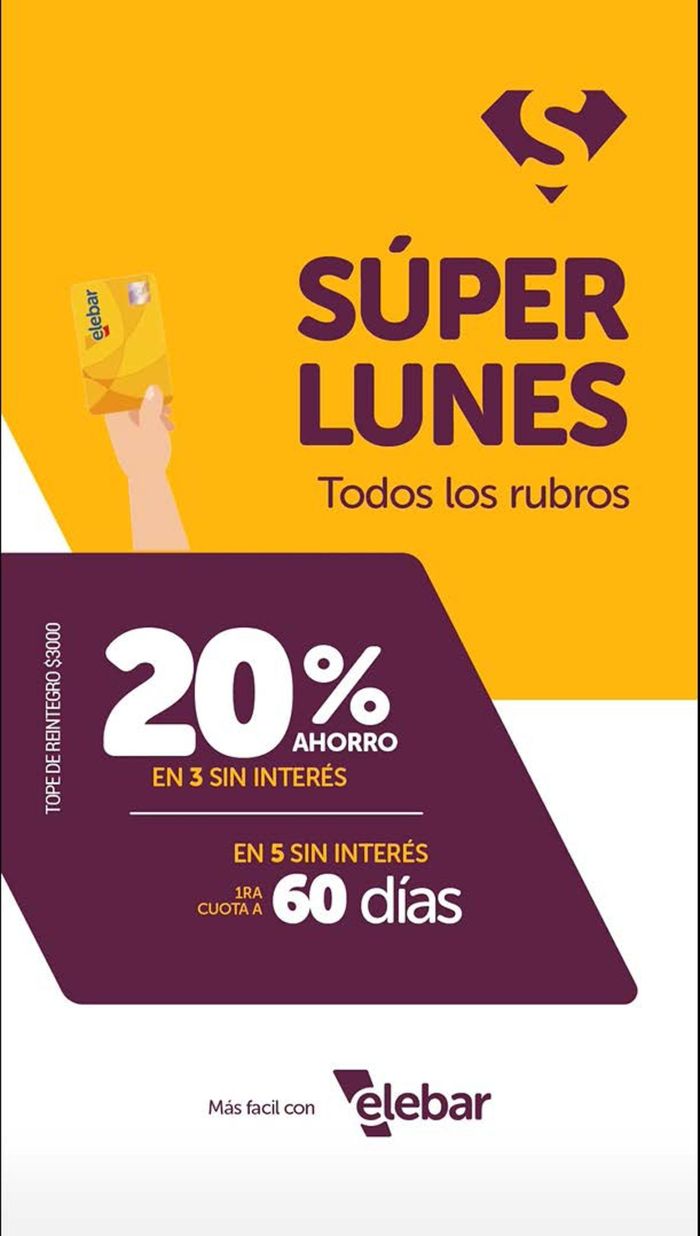 Catálogo Elebar en Carlos Casares | Súper Lunes 20% ahorro | 8/4/2024 - 29/4/2024