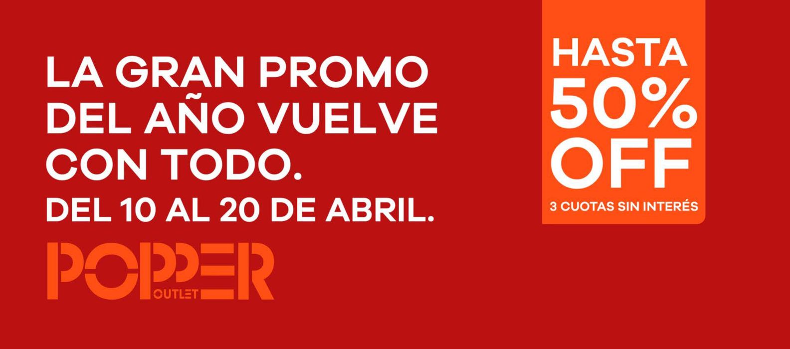 Catálogo Popper Store en Ushuaia | Hasta 50% OFF del 10 al 20 de Abril | 10/4/2024 - 20/4/2024