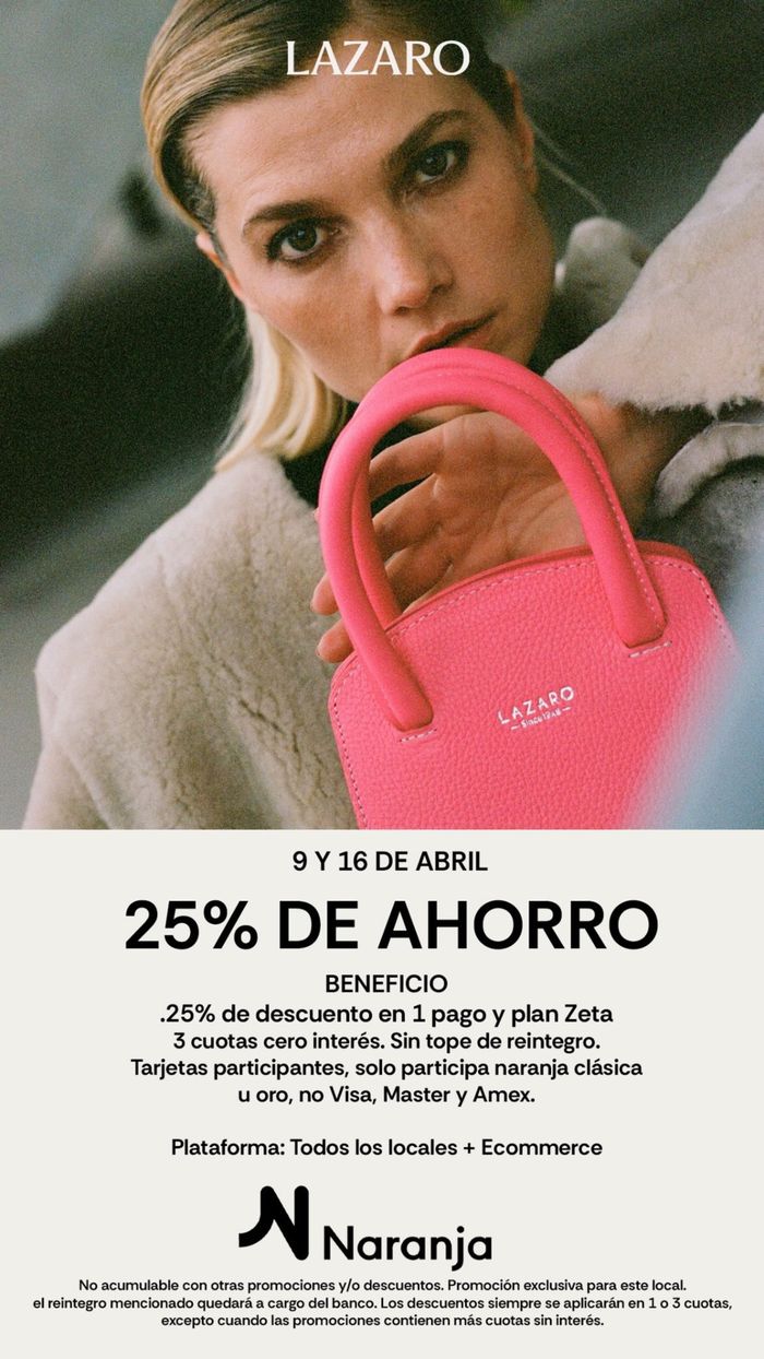 Catálogo Lazaro en Buenos Aires | 25% de ahorro | 9/4/2024 - 16/4/2024