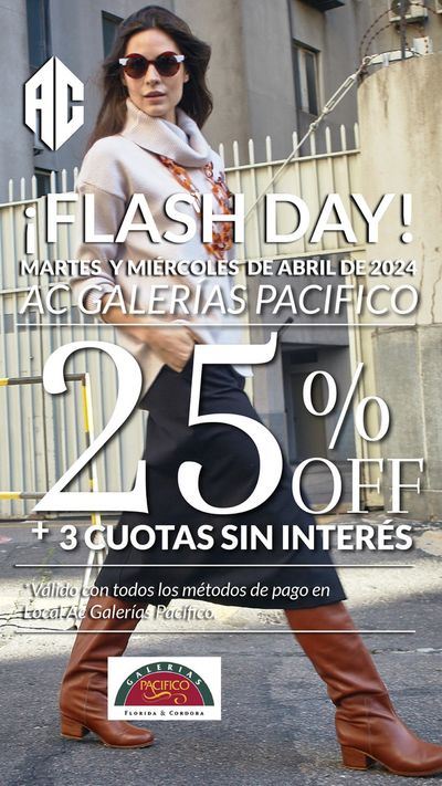 Ofertas de Ropa, Zapatos y Accesorios en La Plata | Martes y Miércoles de Abril 25% off de Adriana Costantini | 9/4/2024 - 30/4/2024