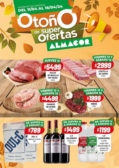 Ofertas de Hiper-Supermercados en Deán Funes | Catálogo Almacor de Almacor | 11/4/2024 - 16/4/2024